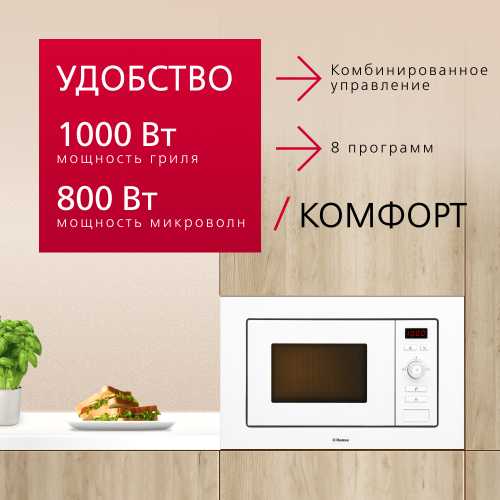 Встраиваемая микроволновая печь Hansa AMM20BEWH