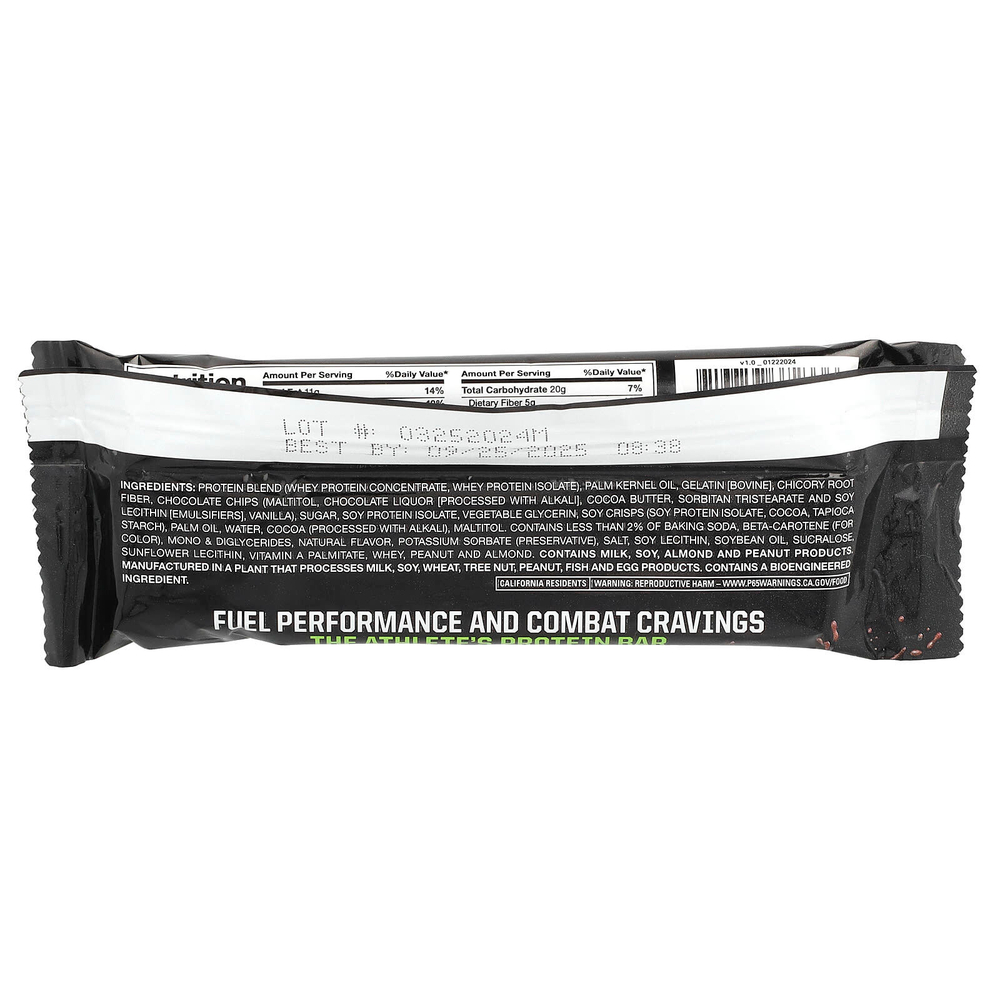 MusclePharm, Combat Sport Bar ™, тесто для шоколадного печенья, 57 г (2,01 унции)