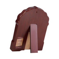 Владимирская БМ, икона арочная с рамкой под стеклом, красное дерево 206х270