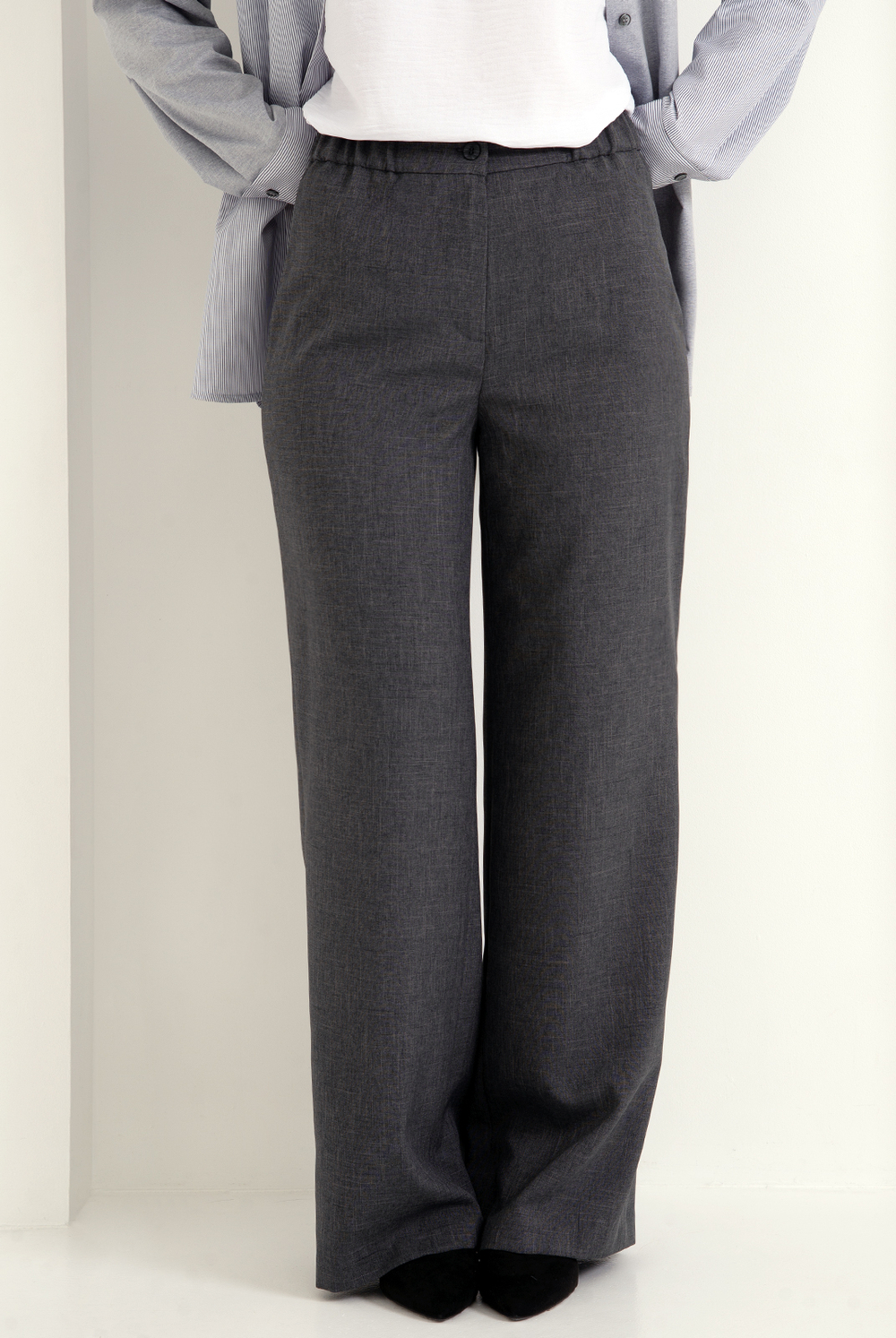 Брюки женские 3393ВЕБ, Темно-серый #38ТСе023393ВЕБ