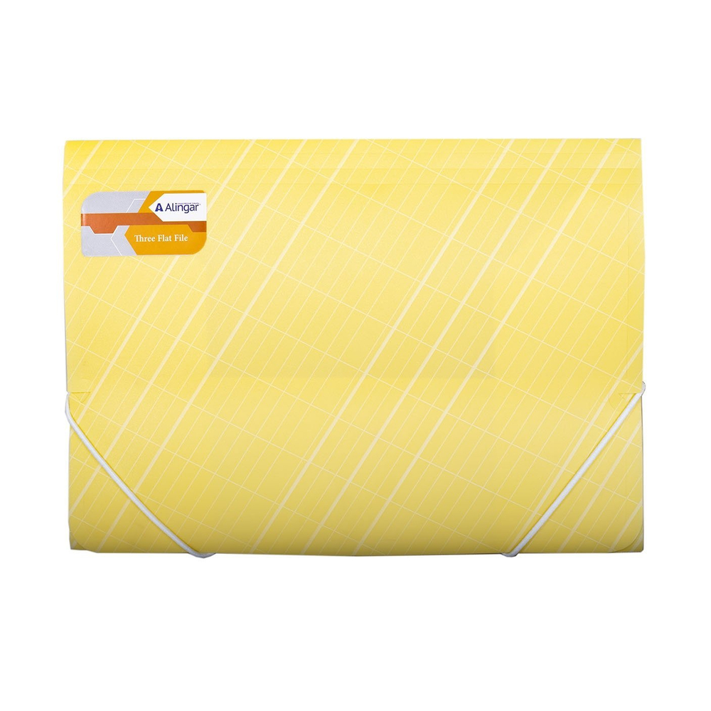 Папка на резинке Alingar, A4, 250х320 мм, 400 мкм, ассорти, матовая, "Line"