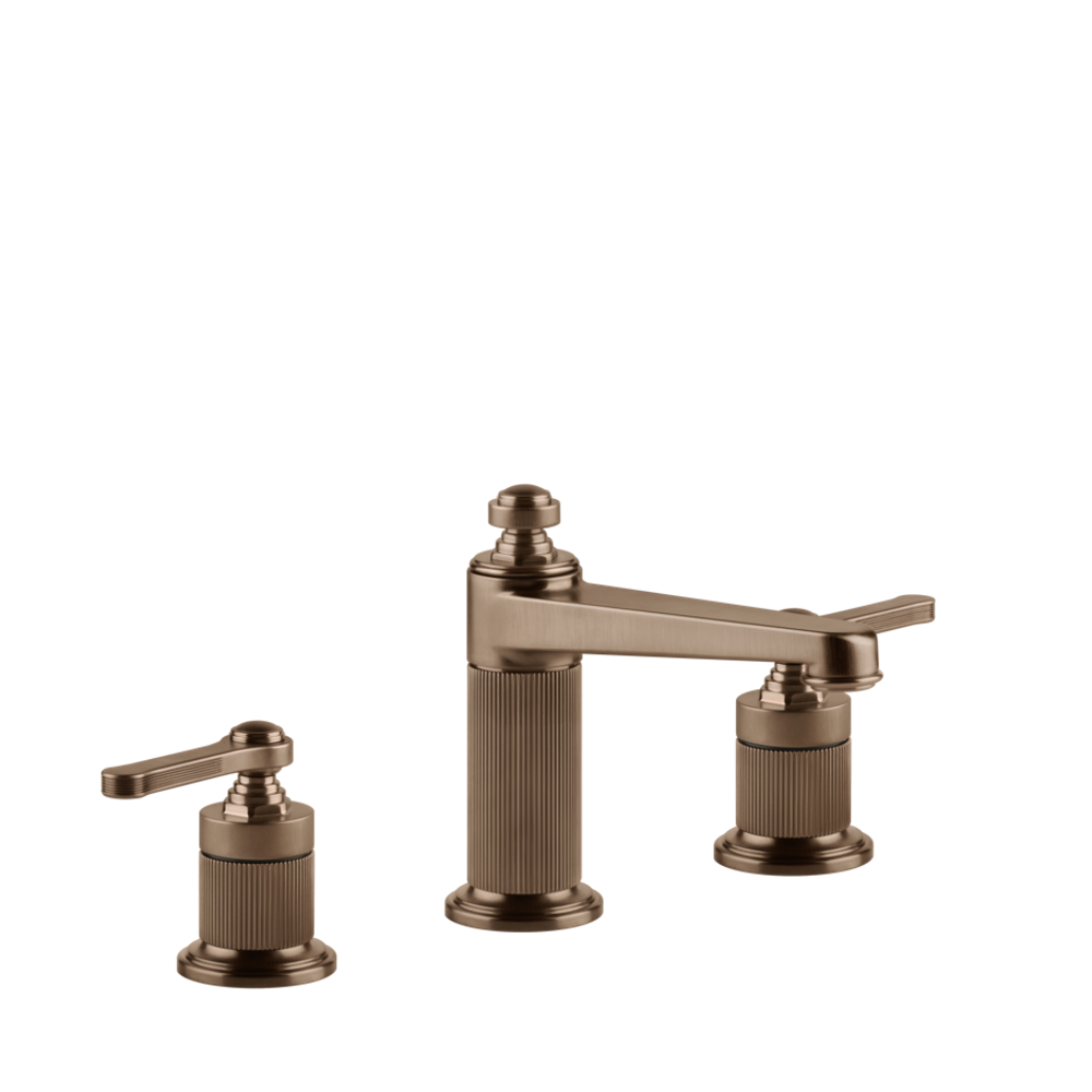 Смеситель для раковины Gessi Venti20 на 3 отверстия, средний, с донным клапаном