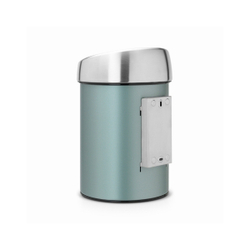 Ведро для мусора Brabantia Touch Bin мятный металик 3л вид сзади