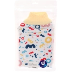 Мочалка - варежка для тела жесткая «Premium - Telma», цвет белый, 14*24см (ZIP пакет)