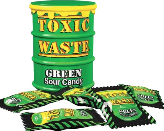 Toxic Waste Turş Konfet (Yaşıl)