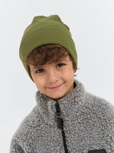 Шапка трикотажная двухслойная "Хаки"