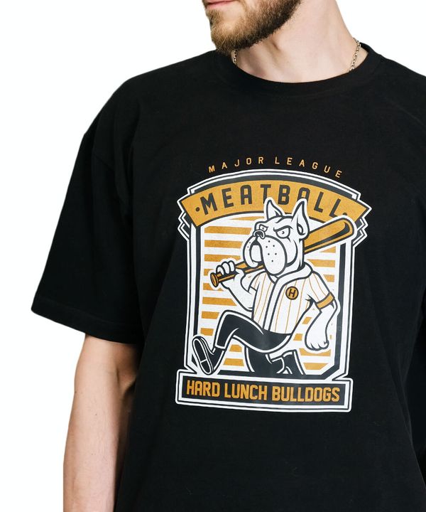Футболка оверсайз Meatball черная - фото 3