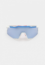 Спортивные очки 100% Speedcraft / TotalEnergies Team Matte White/ / Metallic Blue HiPER NL Mirror Lens