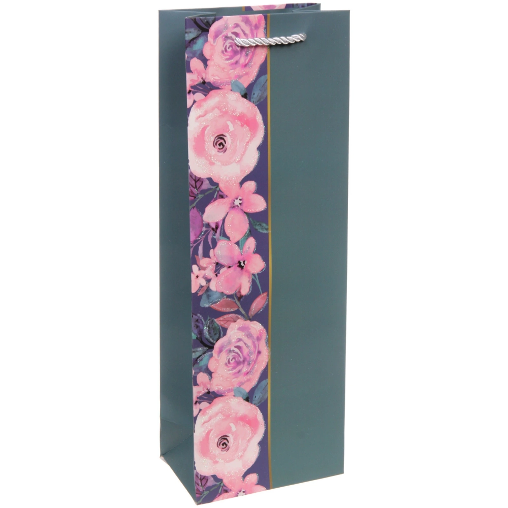 Пакет под бутылку «Цветочный сад» 36*12,5*8,5 см