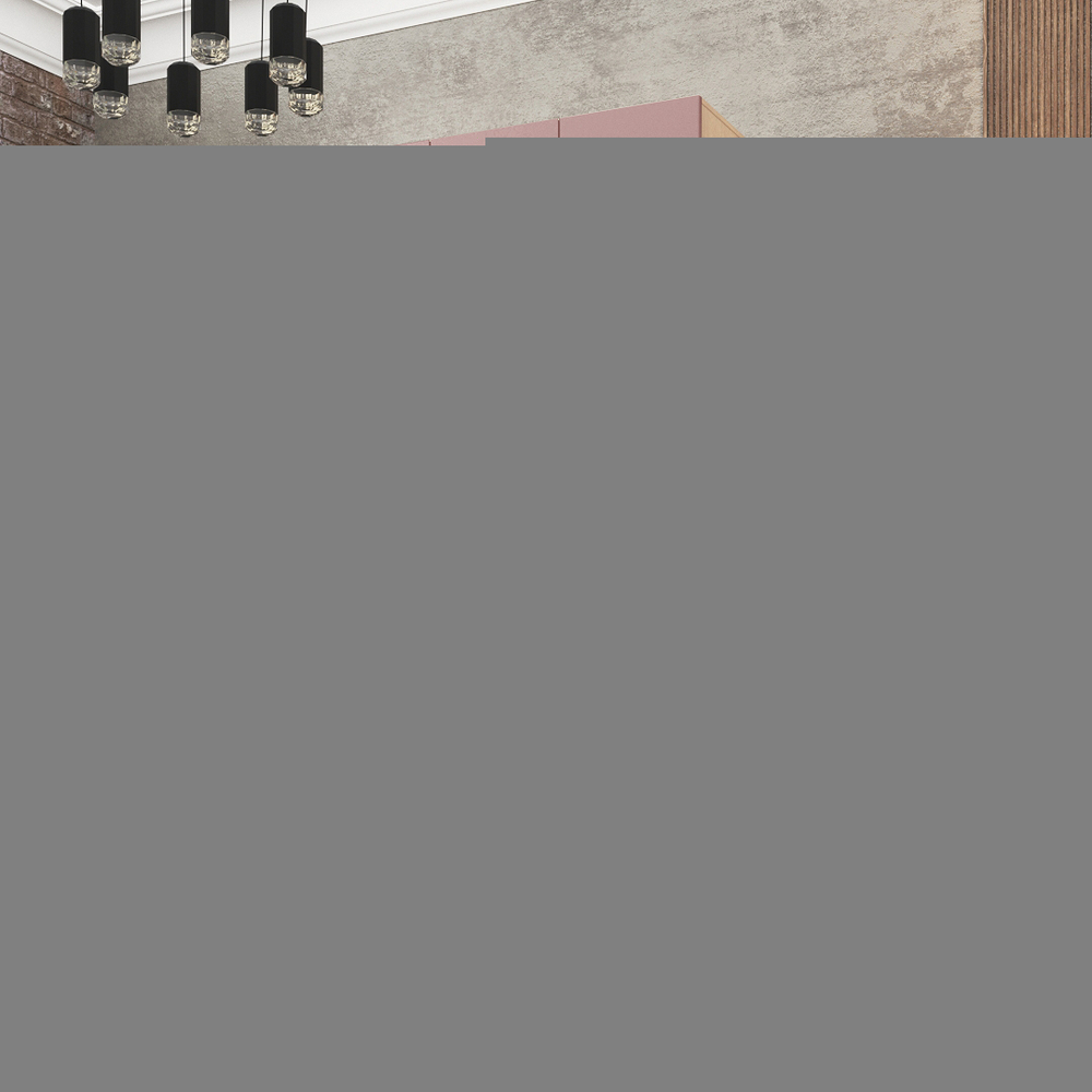 Шкаф Агератум МДФ двухсекционный с антресолью и стеллажом Лайн бохо (0,27) А10017 матовая - Дуб Сонома 3025  150*50*240