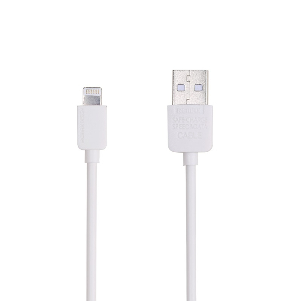 Кабель 1m USB/Lightning RC-06i Light Speed Remax white