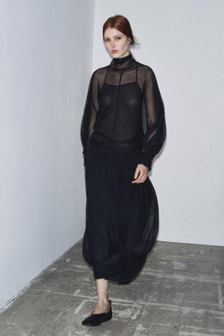 ZARA ЮБКА С ПАЙЕТКАМИ — ZW COLLECTION, ЧЕРНЫЙ