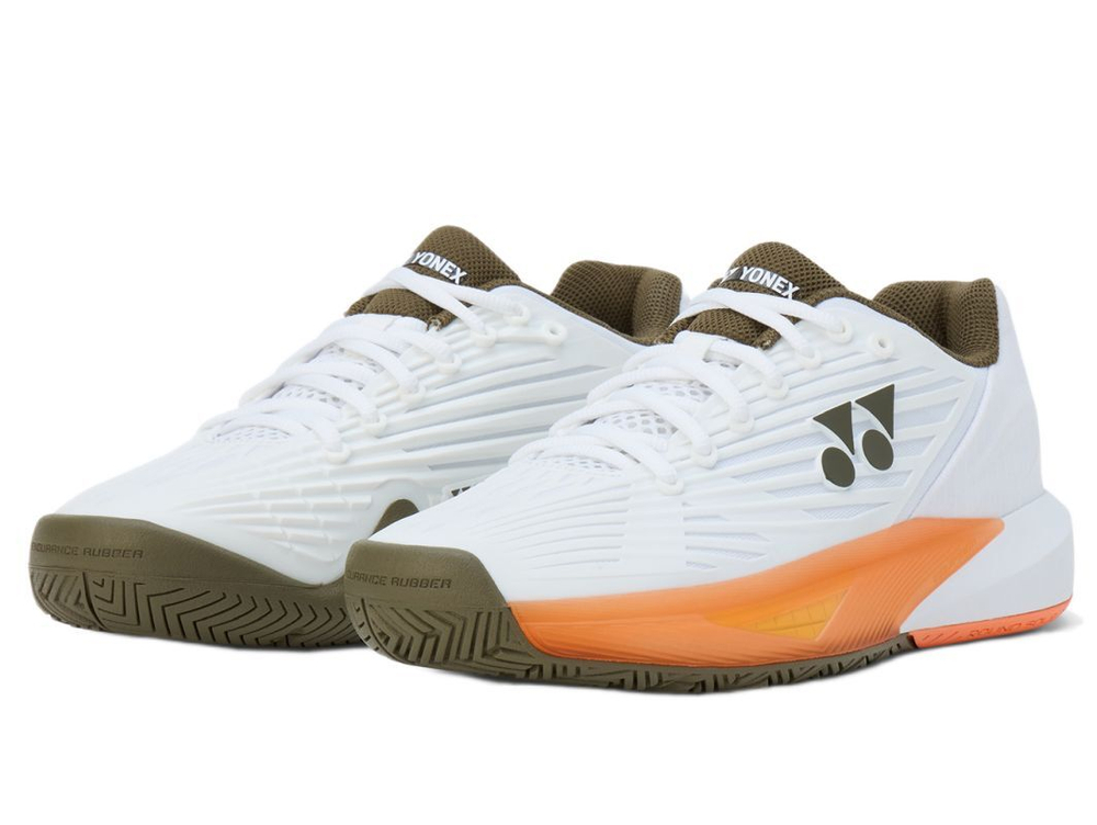 Женские теннисные кроссовки Yonex Power Cushion Eclipsion 5 - white/brown