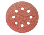 738047 Круг абразивный P 80, на ворсовой подложке под "липучку", перфорированный,  125 мм, 5 шт.  Сибртех