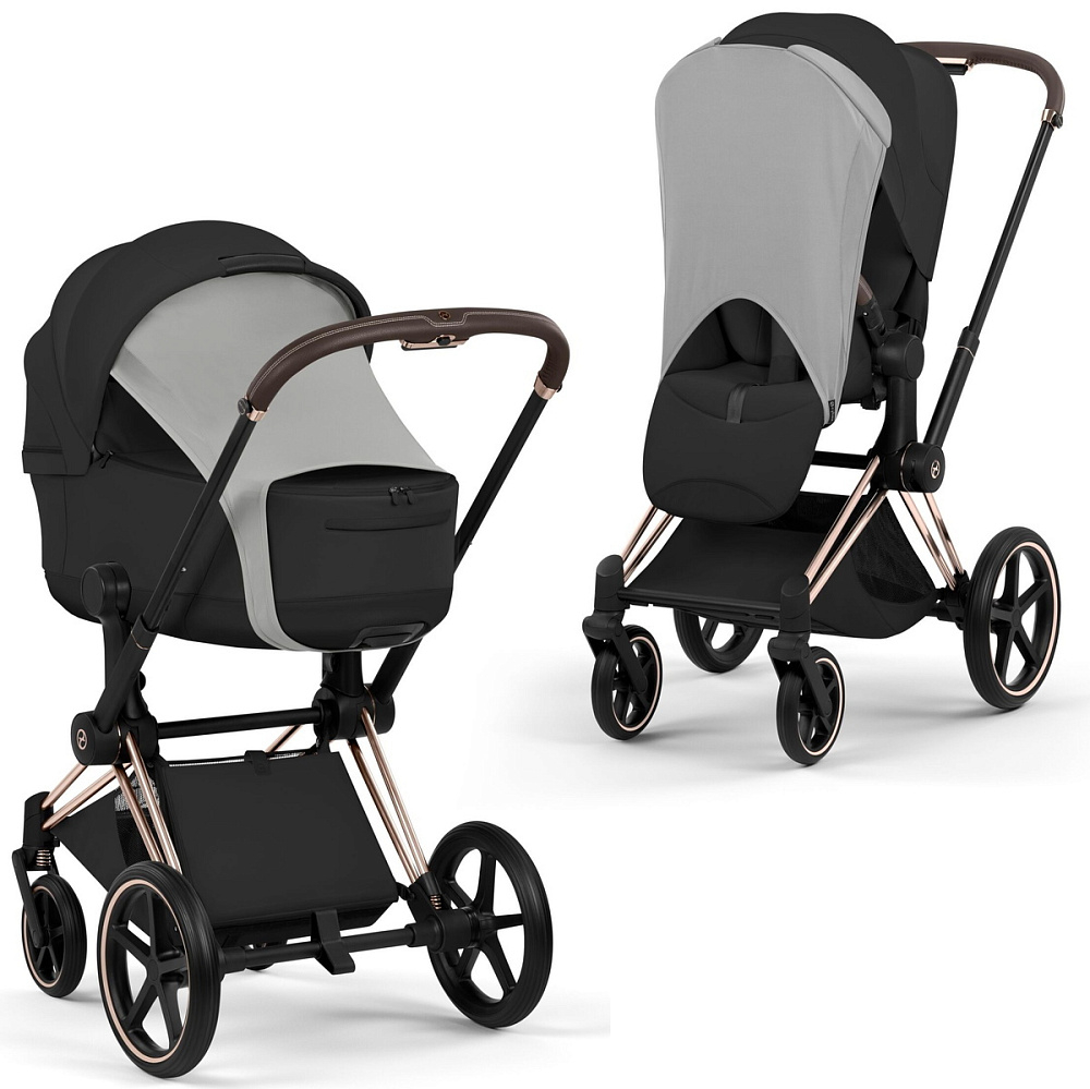 Коляска Cybex Priam V Rosegold Style Collection 2 в 1 Sepia Black