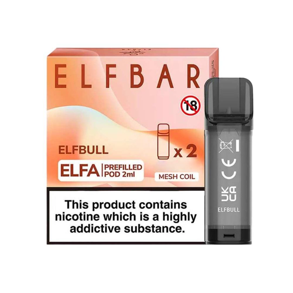 Elf Bar Elfa Pod - Elfbull (ENERGY) (x2, 5% nic)