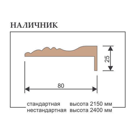 Купить Наличник телескоп фигурный экошпон Regi Doors