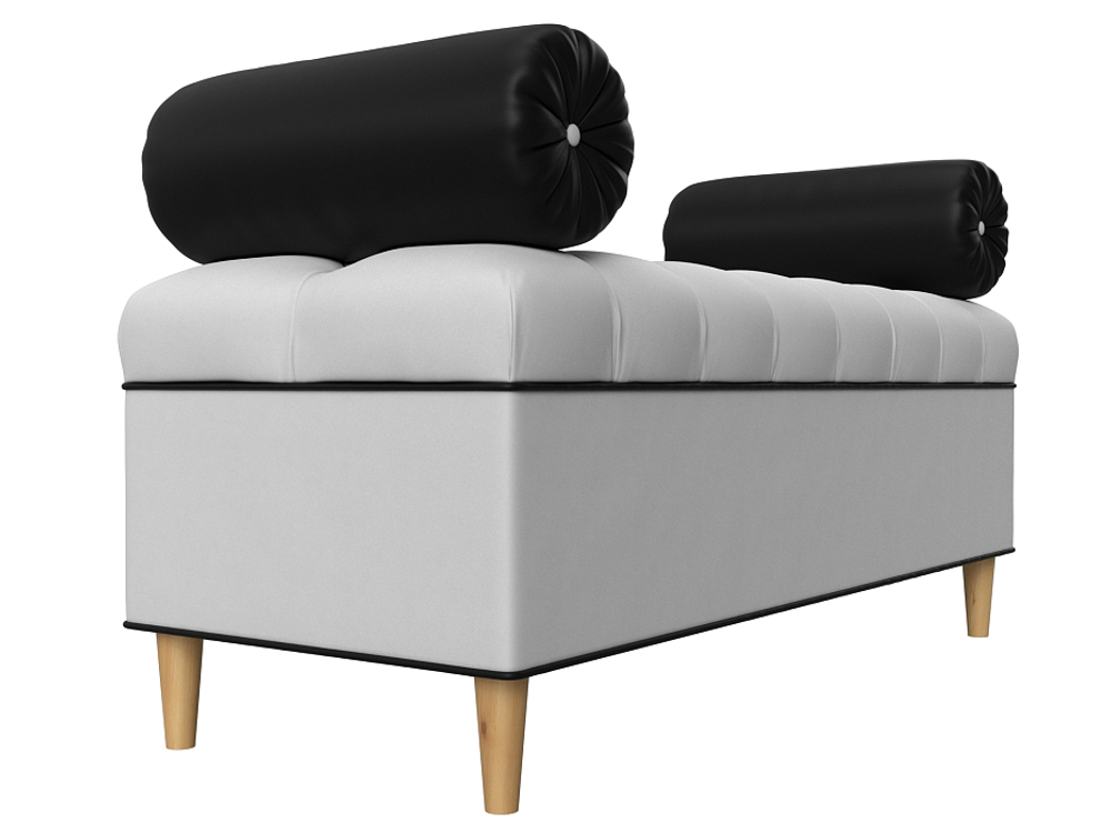 Банкетка Глория, Белый\Черный, артикул 29277