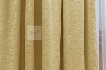 Комплект штор Луи (золото). Шторы из стриженного бархата