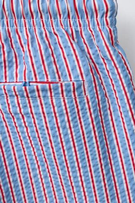 ZARA ПЛАВКИ-БЕРМУДЫ В ПОЛОСКУ, КРАСНЫЙ