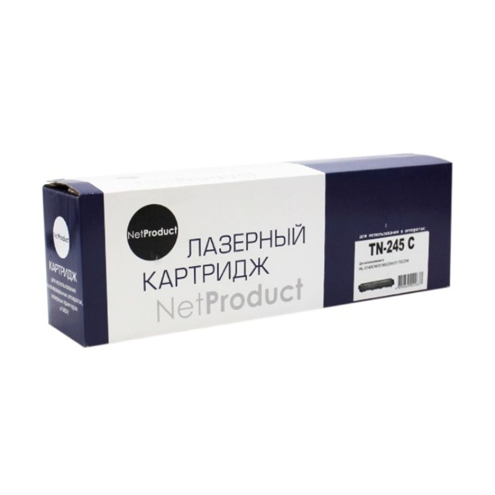 Тонер-картридж NetProduct (N-TN-245C) для Brother HL-3140CW/3150CDW/3170CDW, Cyan, 2,2K