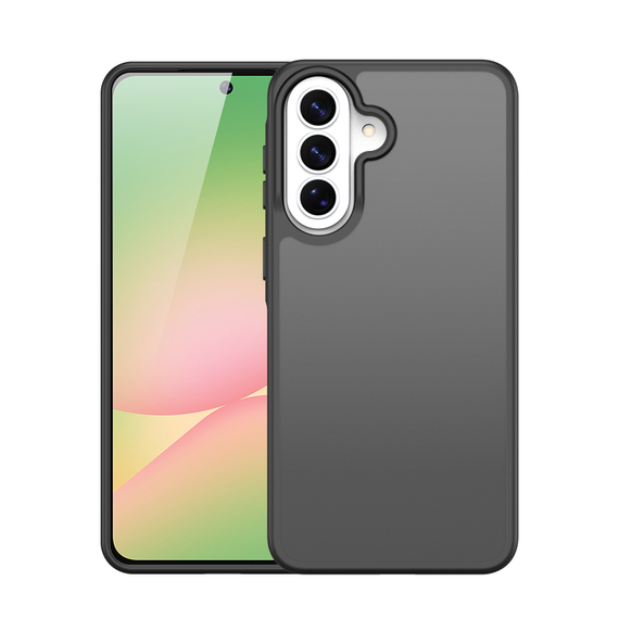 Чехол матовый полупрозрачный черный для Samsung Galaxy A37, A36 и A56, серия Yind Series от Dux Ducis