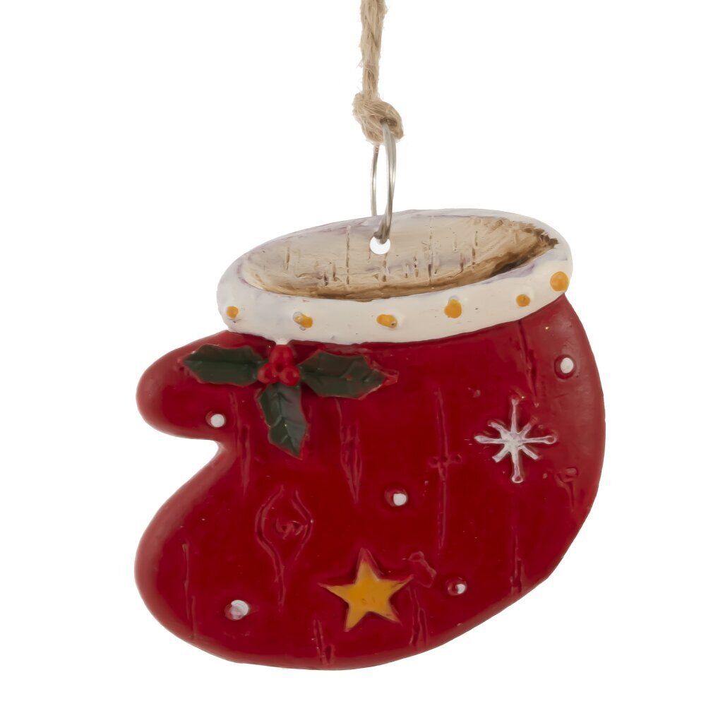 GAEM Изделие декоративное подвесное "Колокольчик/Елка/Носок/Варежка", L4 W1 H5,5 см, 4в.