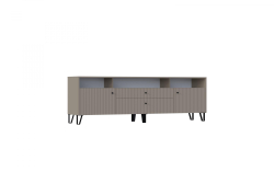 Тумба ТВ Оливия (малая), Глиняный серый, Шарли Мокко