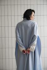 Пончо в голубом