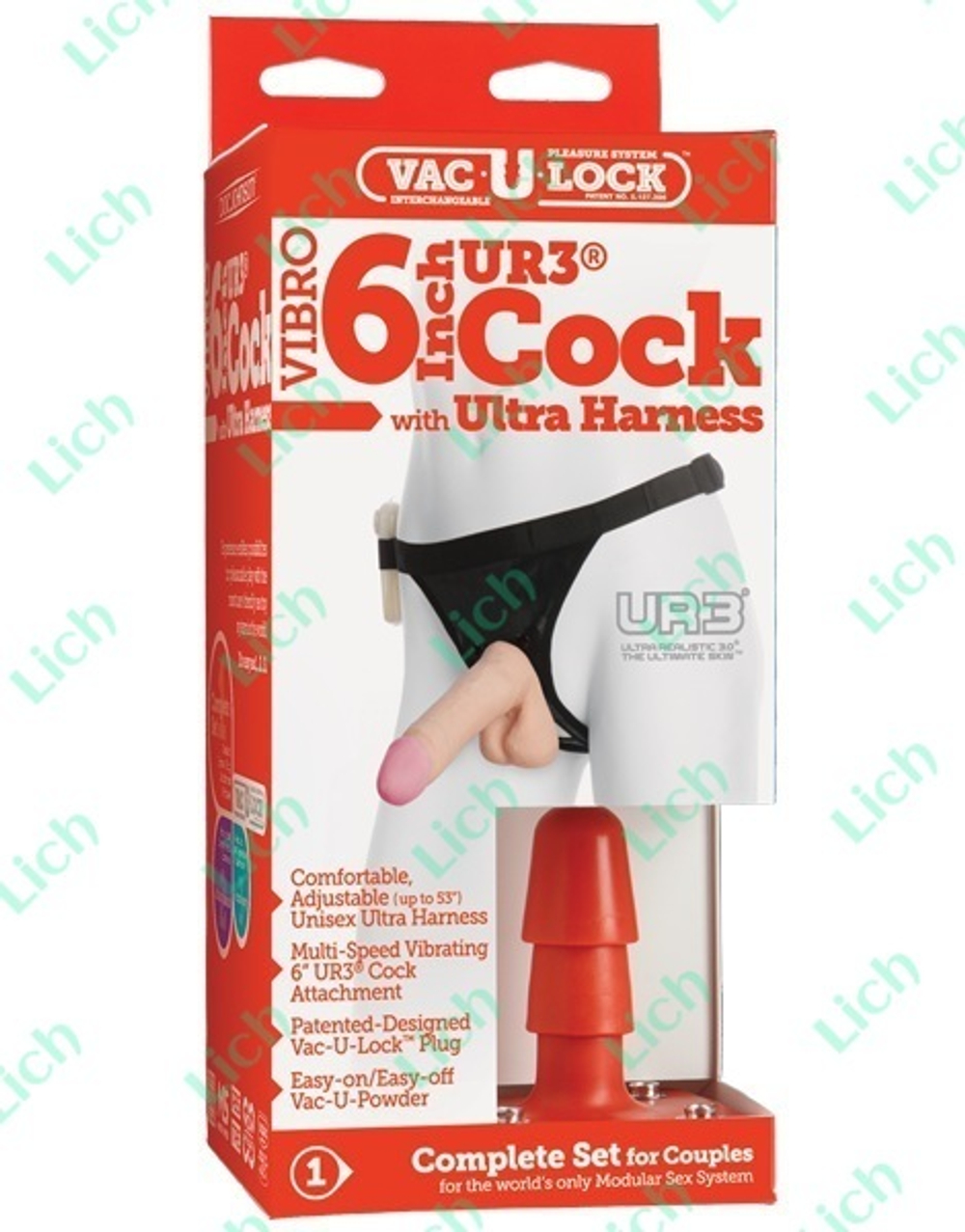 Трусики HARNESS с насадкой из UR3 и вибрацией