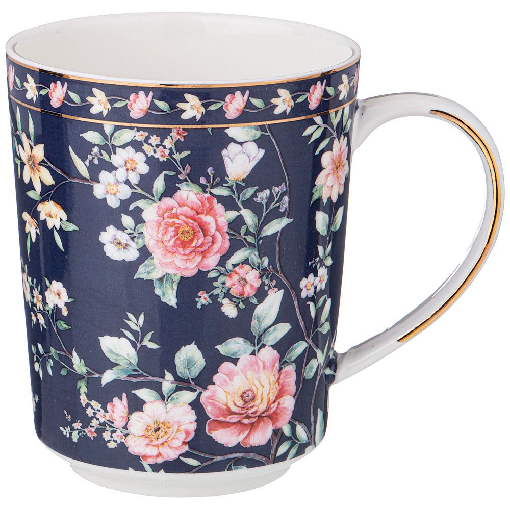 КРУЖКА LEFARD "GRACE" 400 МЛ СИНЯЯ (КОР=48ШТ.)