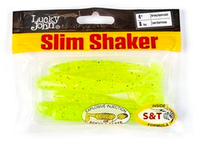 Мягкая съедобная приманка LJ Pro Series Slim Shaker 4in (100 мм), цвет 071, 6 шт