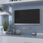 Накладка для розетки HDMI серебряный