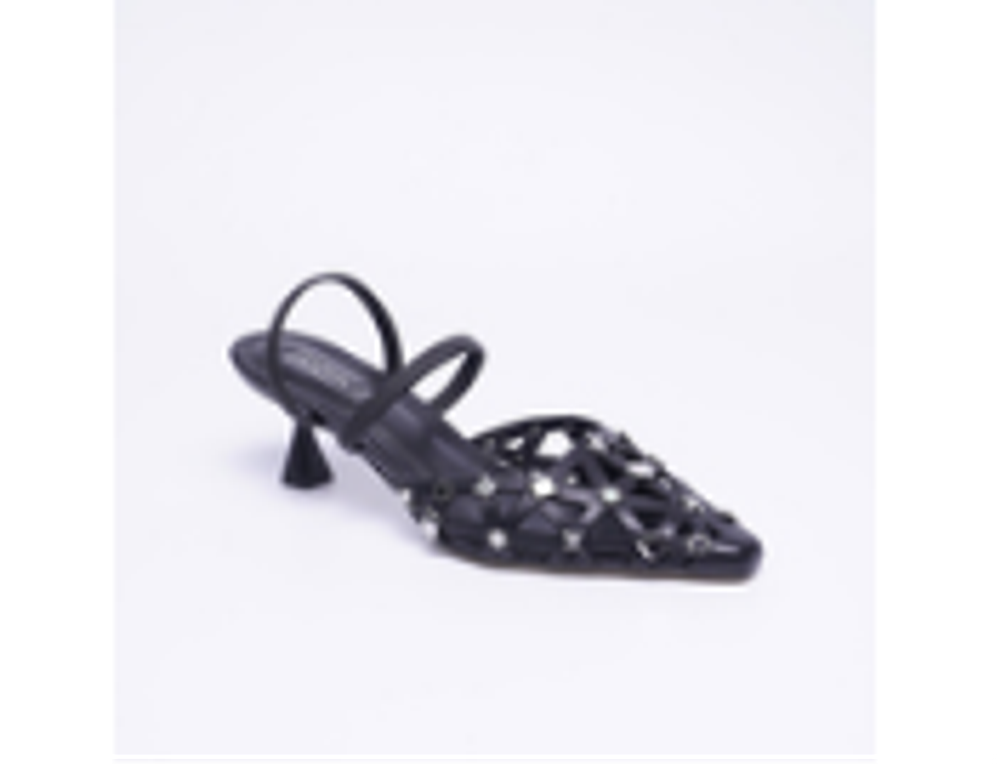 5106-320-351D black-25L Женские туфли летние открытые 