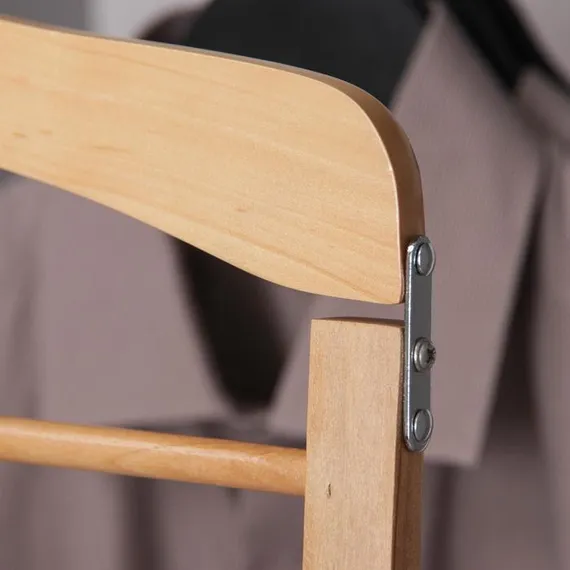 Вешалка для юбок и брюк многоуровневая SAVANNA, 4 перекладины, сорт А, 38,5×1,2×35,5 см, светлое дерево, лотос