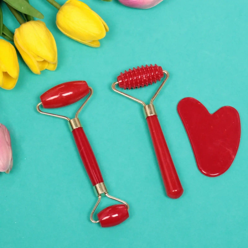 Набор массажеров косметический «Gua sha», цвет микс