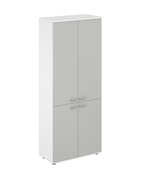 Шкаф высокий для документов с 2 комплектами дверей SG.801.WH.SH.SH СИГМА (SIGMA)