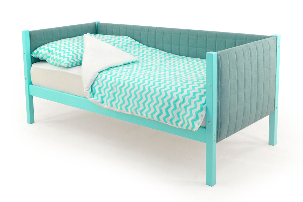 Детская кровать-тахта мягкая Бельмарко Svogen мятный