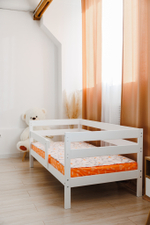 Кровать подростковая "Софа" 200*90 см белый 1 борт (ДМВ)