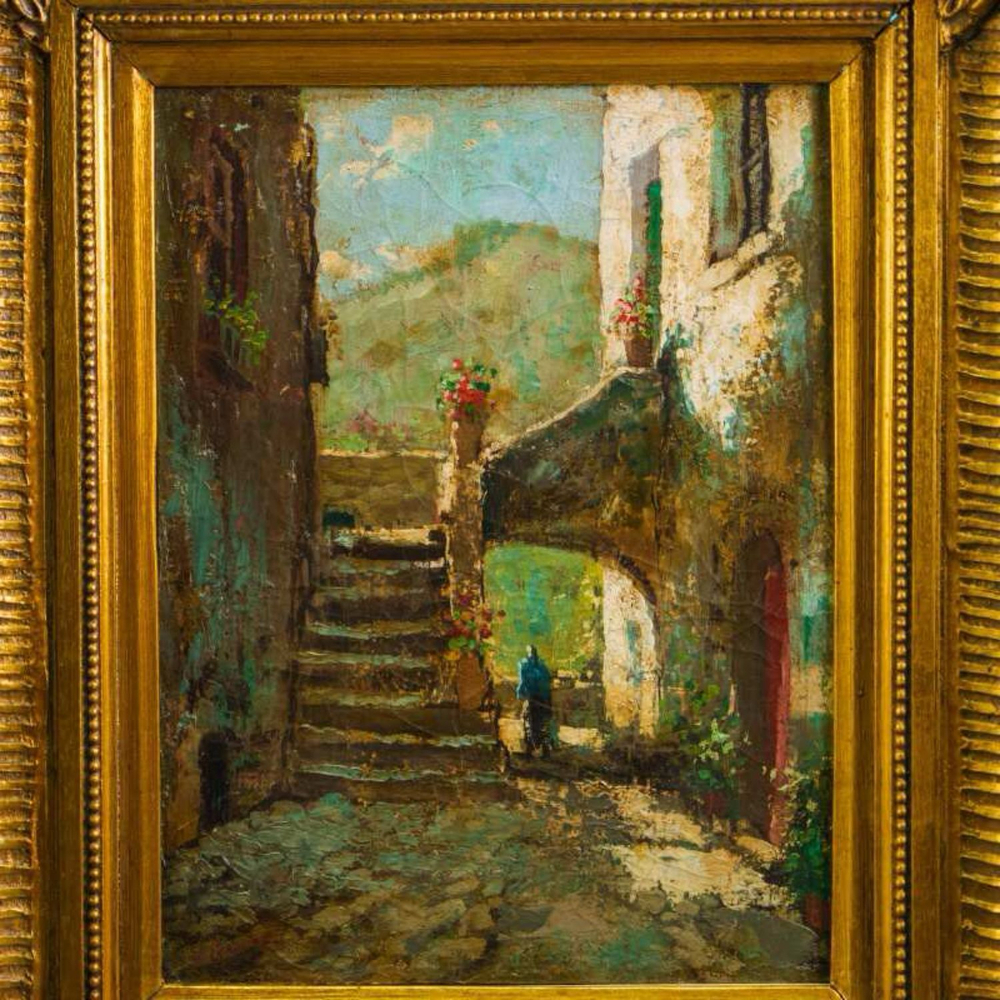 Винтаж: Картина «Старинная Улица»