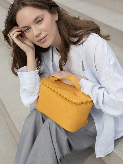 Термосумка для ланч-бокса/косметики/лекарств smart picnic, s, горчичная