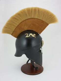 Nautical Шлем троянский "Ахиллес" со светлым плюмажем