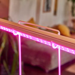 ULI-P43-24W-SPBX IP40 WHITE Светильник для растений светодиодный линейный. 872мм. выкл. на корпусе. Алюминий. Спектр с дальним красным для рассады и досвечивания в период роста. TM Uniel