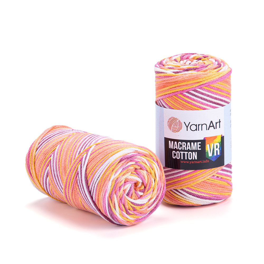Пряжа Yarnart Macrame Cotton VR (Макрамэ Котон), 1 моток, 250 гр, 225 м.