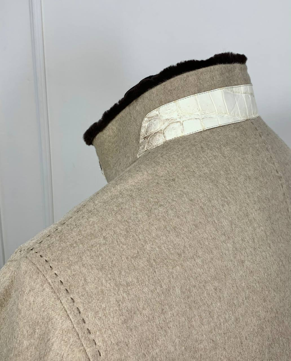 Куртка Brunello Cucinelli вставки из кожи крокодила