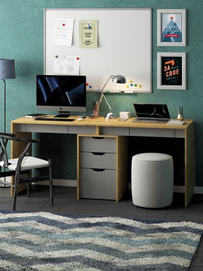 дуб бунратти / вулканический серый