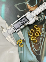 Пуговицы золотистые "S" Скиапар.