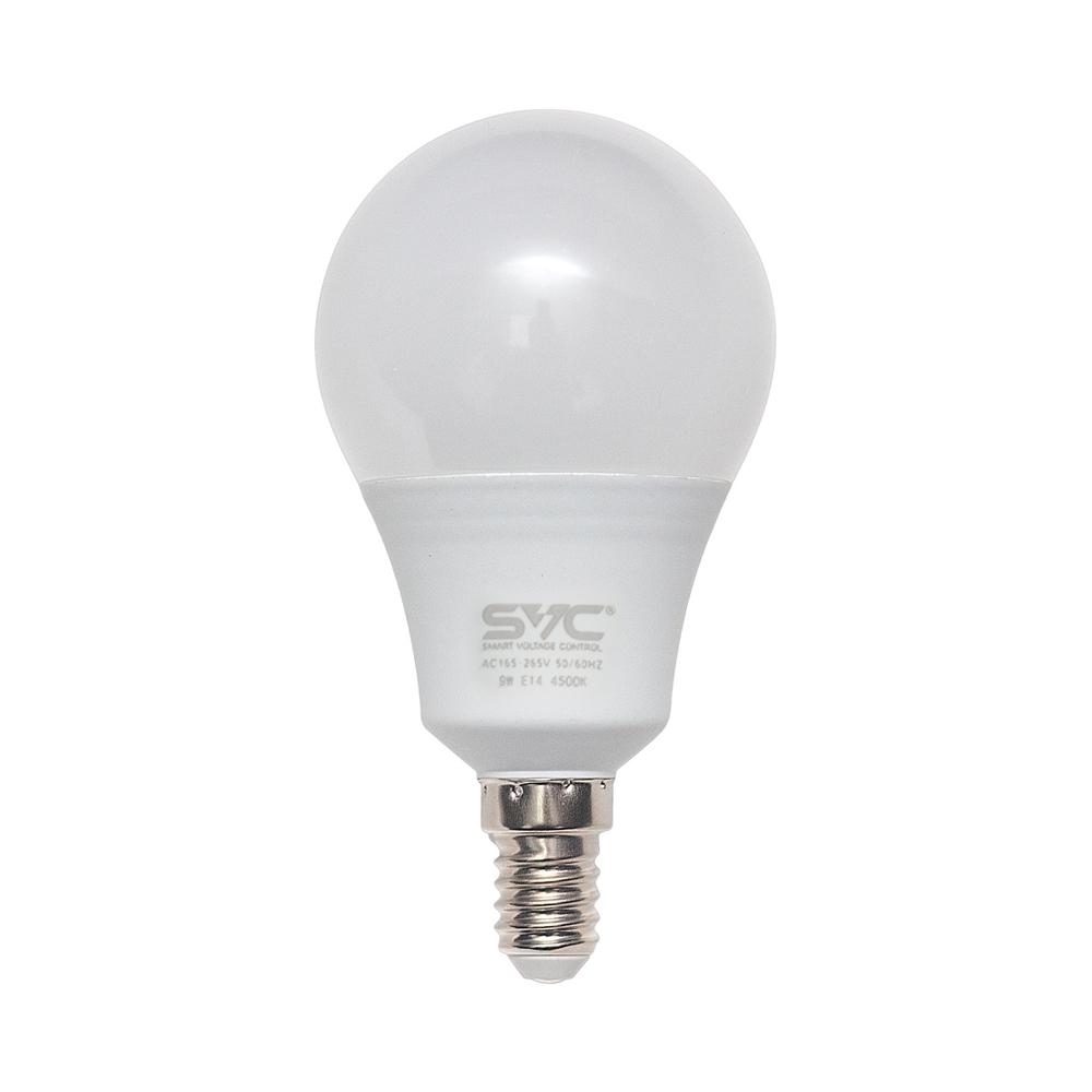 Эл. лампа светодиодная SVC LED G45-9W-E14-4500К, Нейтральный