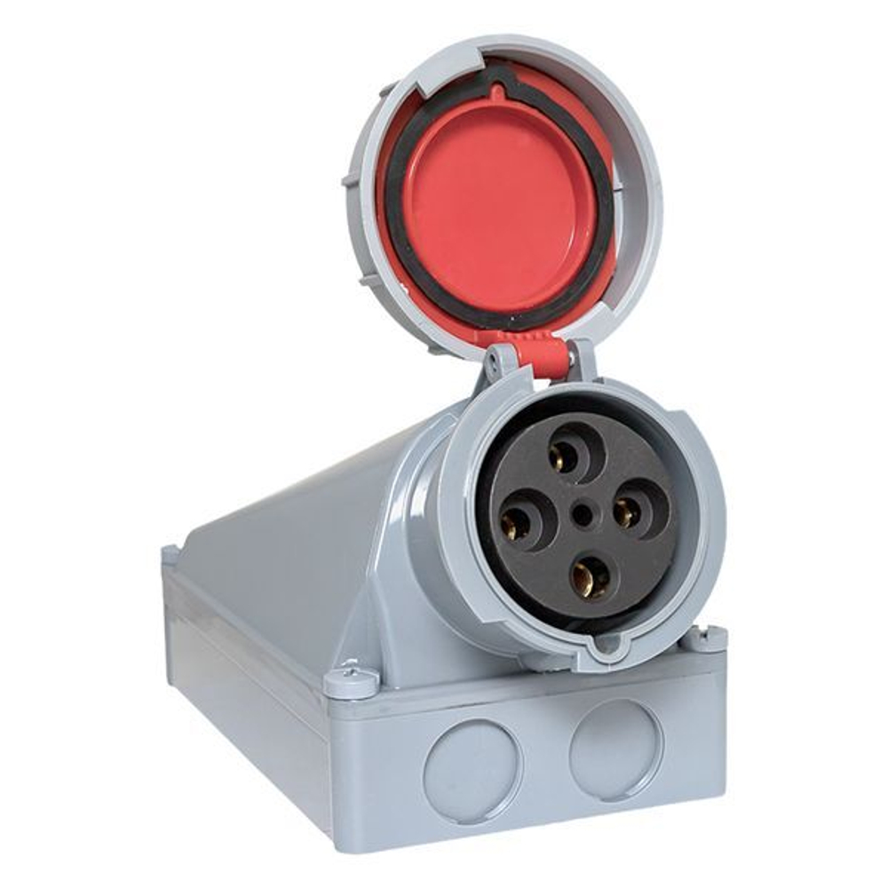 Розетка стационарная наружная EKF ps-1442-125-380