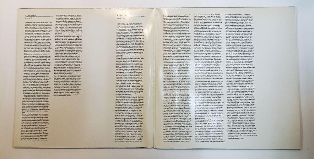 Винтажная виниловая пластинка LP Beethoven Бетховен Симфония № 9, Rundfunkchor Berlin, Rundfunkchor Leipzig, Dresdner Philharmonie, Herbert Kegel Sinfonie Nr. 4 B dur Op. 60 Sinfonie Nr. 9 D moll Op. 125 (GDR 1988)